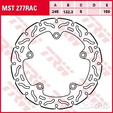 Тормозной диск для мотоциклов Lucas TRW MST277RAC