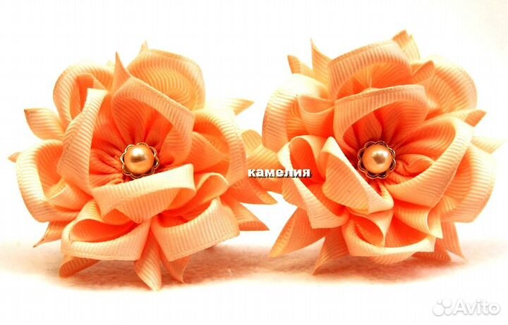 Солнечные, школьные бантики - ручной работы