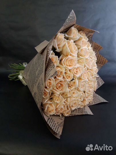 51 роза, Букет во всех ракурсах 50 см