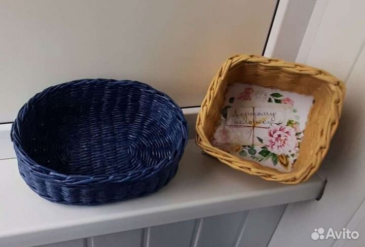 Коробочки из бумажной лозы