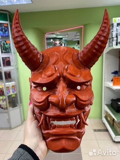 Японская маска демона Они (Oni japan mask)