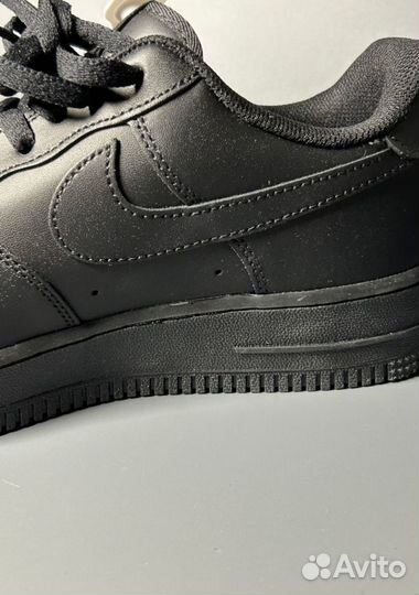 Кроссовки Nike AIR force 1 LOW luxe black gum Люкс