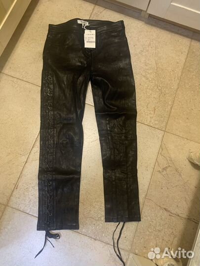 Frame брюки легинсы кожаные