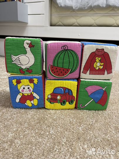 Кубики Мякиши детские и бизи-кубики