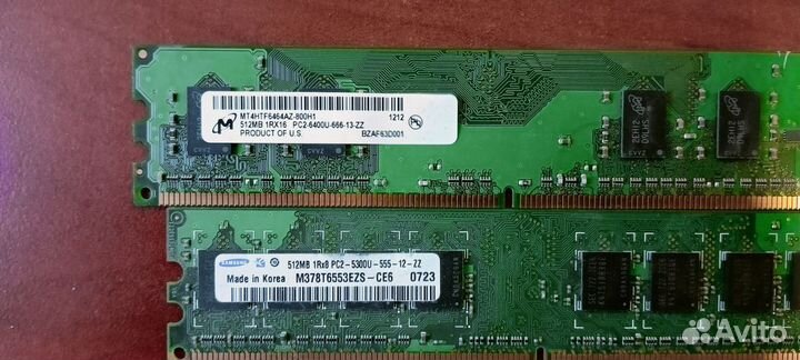 Оперативная память ddr2 2gb 800 мгц, 6-6-6-18 и др