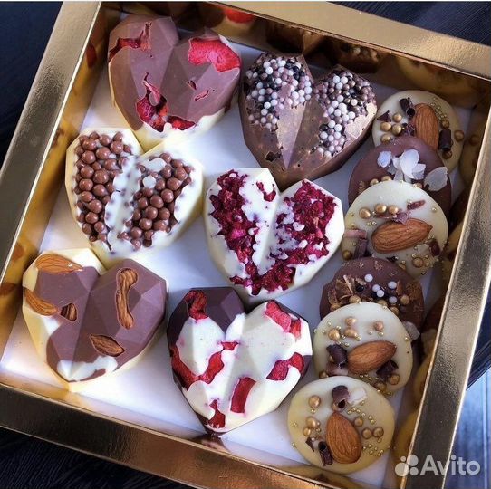 Шоколадные сердечки на 14 февраля