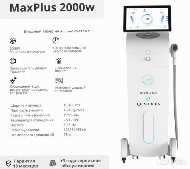 Диодный лазер Лю'Минес Max Plus 2000 Вт