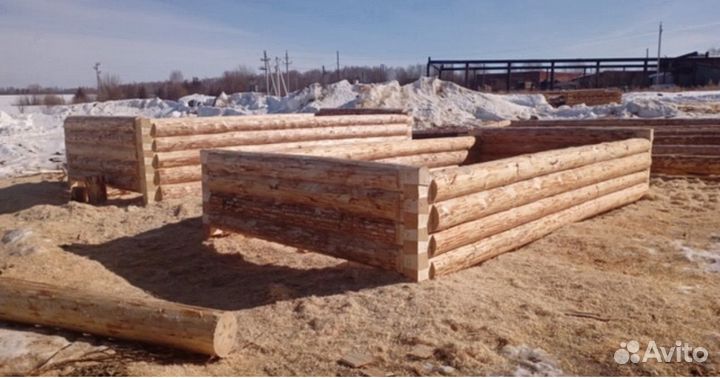 Срубы дома бани