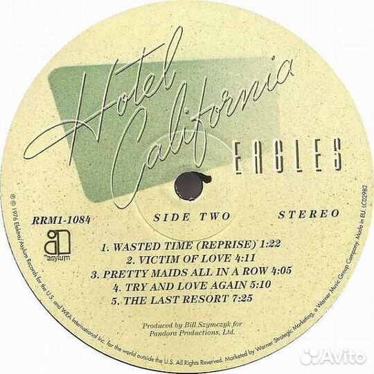 Eagles/ Hotel California/ Vinyl (LP/180G/Gatefold)