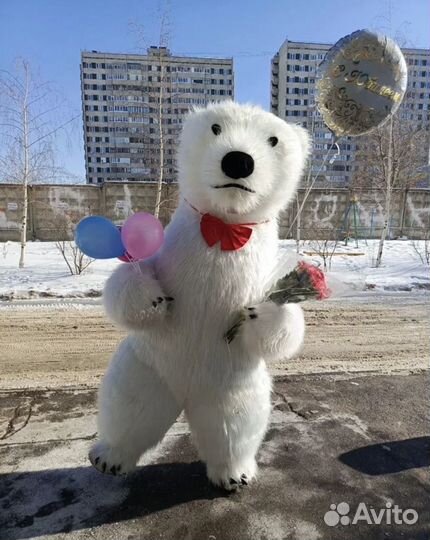 Ростовая кукла белый мишка рыжий лис и другие