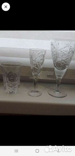 Фужеры, вазы, хрусталь