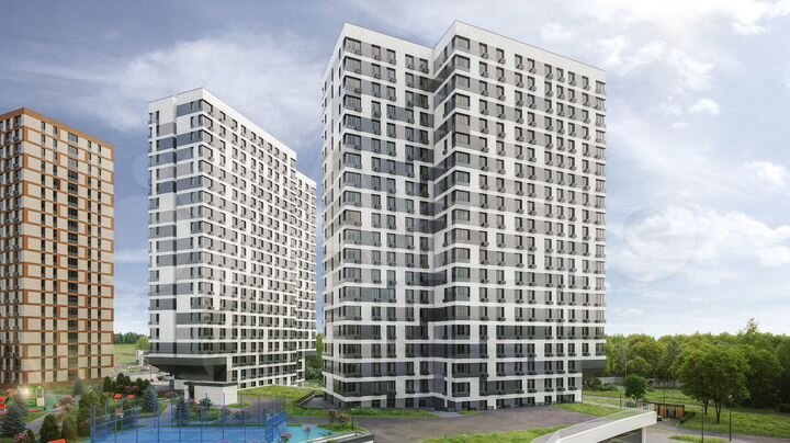 2-к. апартаменты, 65,4 м², 21/21 эт.
