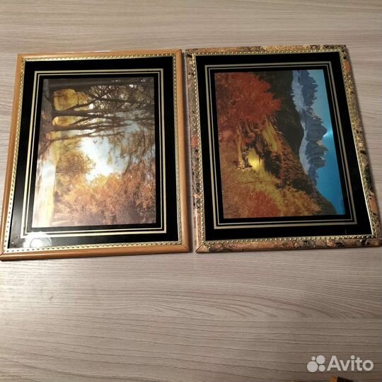 Картины панно переливающиеся Пейзаж Золотая осень