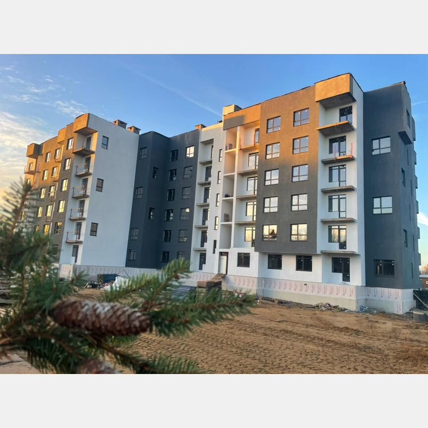 2-к. квартира, 41,6 м², 1/6 эт.
