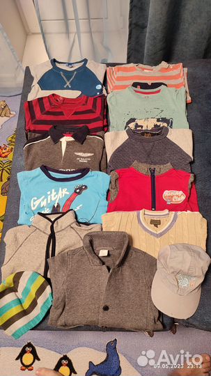 Большой пакет вещей на мальчика до 3 лет