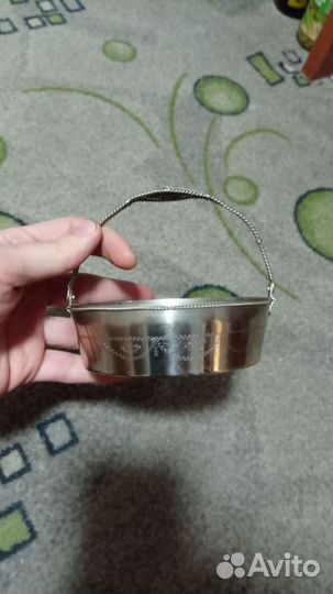 Конфетница мельхиор СССР