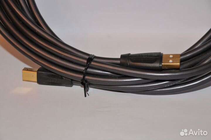 Кабель QED USB A - USB B 5 метров