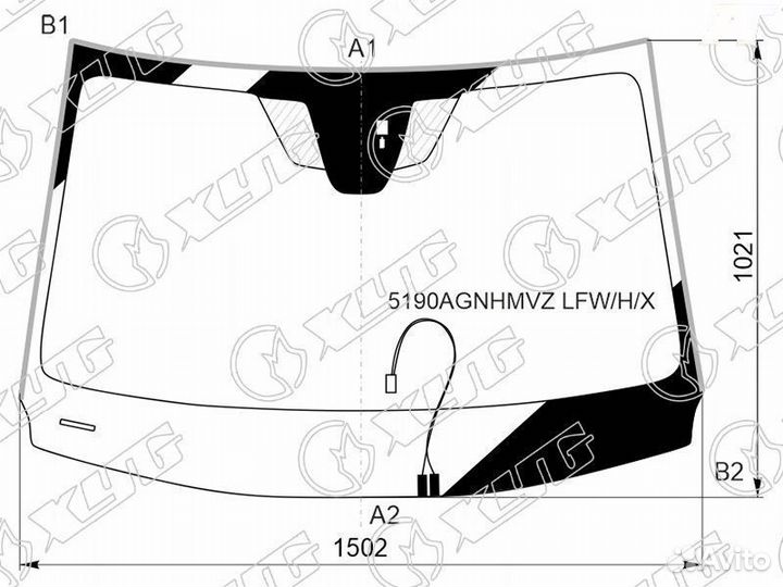 Стекло лобовое Mazda CX-30 19