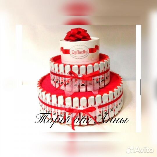 Торт из конфет. Сладкий подарок