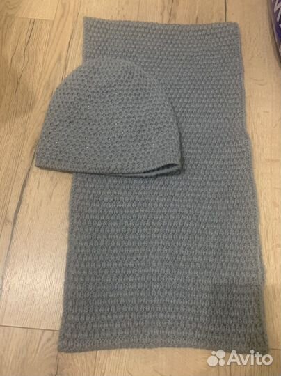 Комплект шапка и снуд зимний