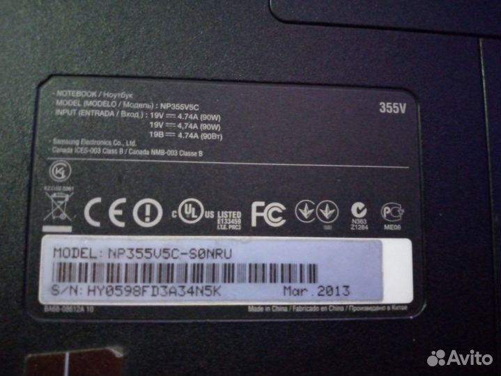 Ноутбук samsung