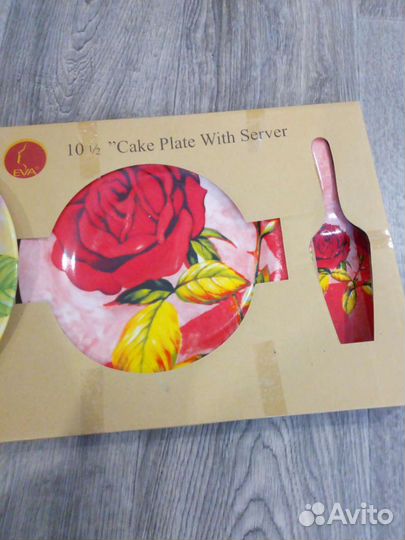 Набор блюдо и лопатки для торта