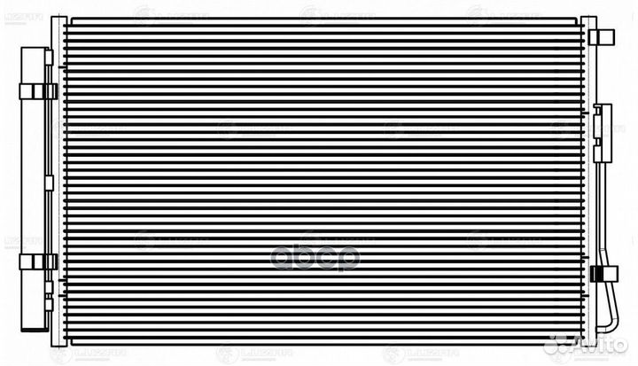 Конденсер hyundai santa FE 2.4 A/T 12- lrac 082