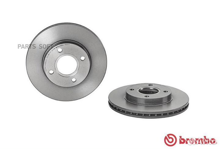 Brembo 09780611 Диск тормозной передний вентилируе