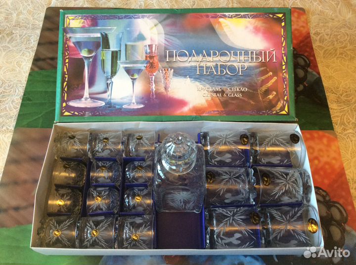 Подарочный набор хрусталь стекло «Гусь хрустальный