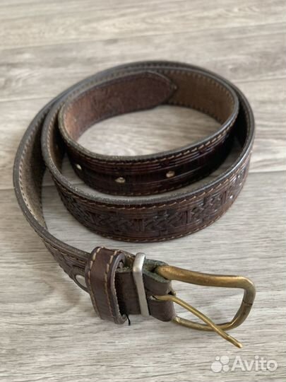 Ремень мужской, натур. кожа, винтаж