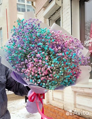 Букет с гипсофилой