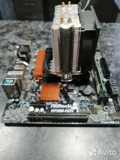 Мат плата lga 1151 asrock h11mg-hdv с процессором