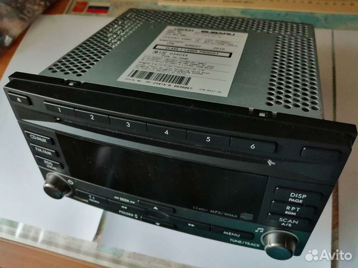 Штатная магнитола Clarion PF-2947A-B на Subaru