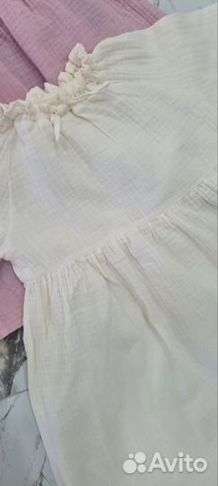 Муслиновые платья для двойни