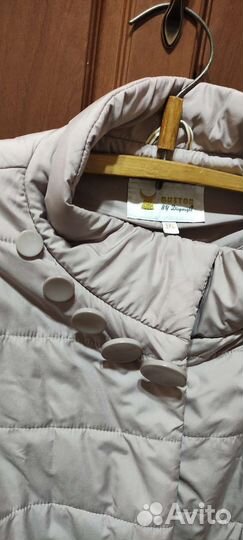 Пальто стеганое, демисезонная куртка, 48-52