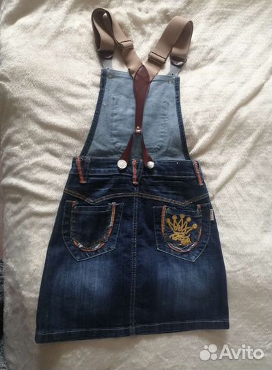 Джинсовый сарафан для девочки