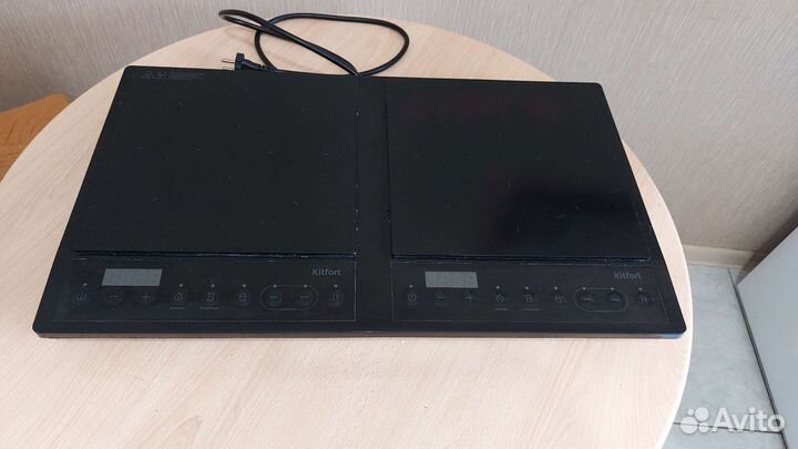 Индукционная плита 2 конфорки Kitfort