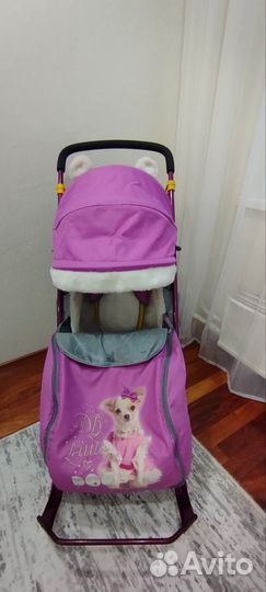 Детские санки коляска