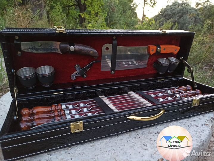 Набор шампуров нож топор