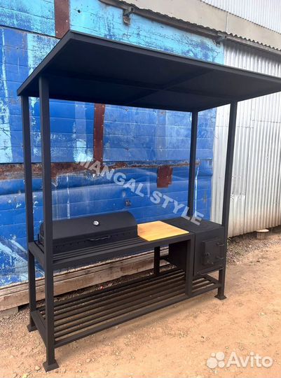 Мангал с крышей