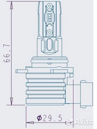 Лампы LED Визант LiteM4 HIR2(9012) 5000K 4500L (2ш