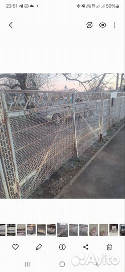 Заборные секции бу