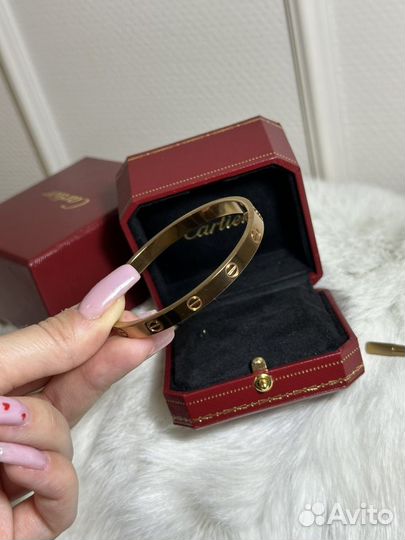 Браслет cartier love золото