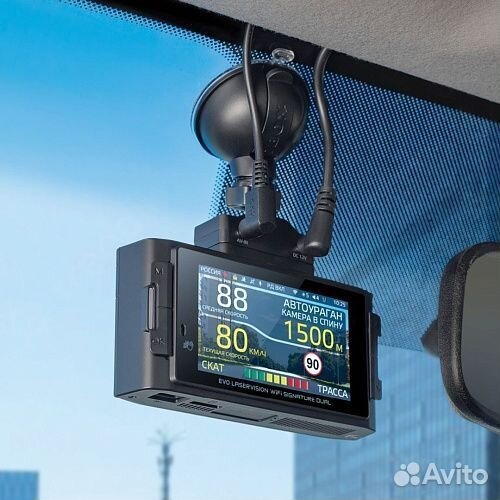 Комбо радар с регистратором EVO WiFi + Камера зв