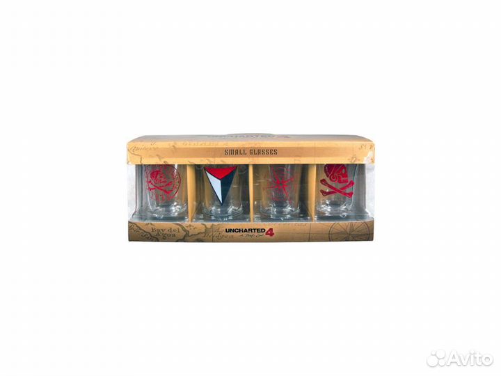 Коллекционные рюмки с символикой игры Uncharted 4