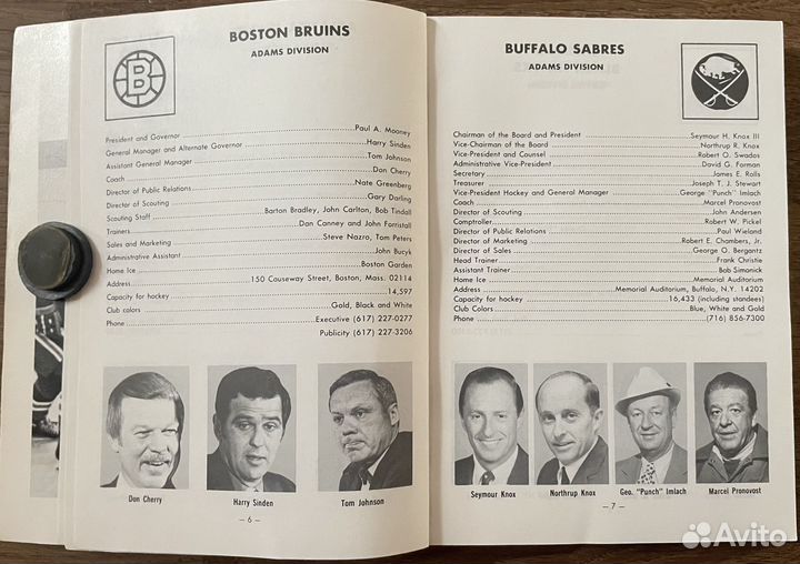 Хоккей. Официальный ежегодник, справочник нхл 1978