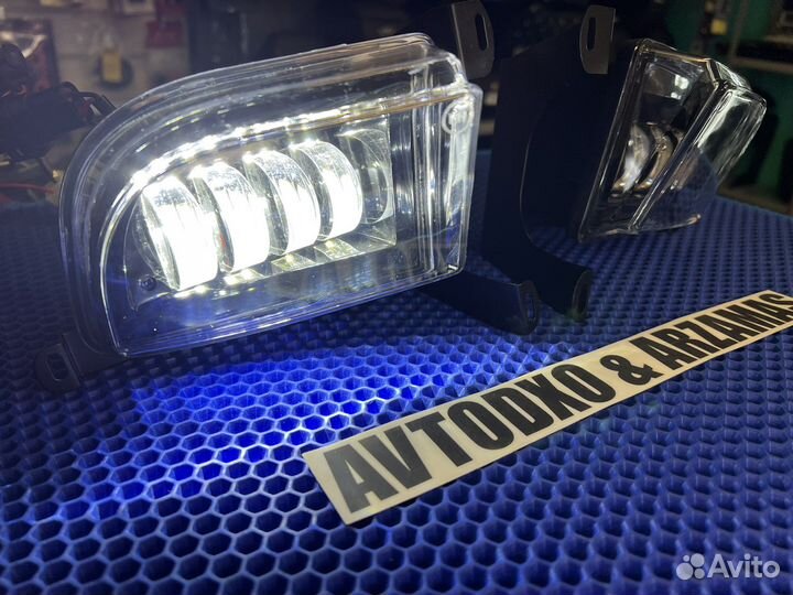 LED противотуманные фары Chevrolet Lachetti линзы