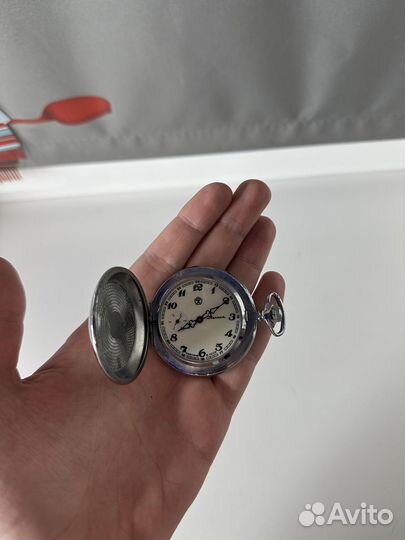 Часы карманные молния глухарь