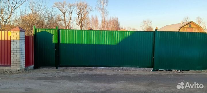 Откатные ворота под ключ с установкой