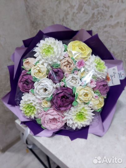 Съедобные букеты из зефира